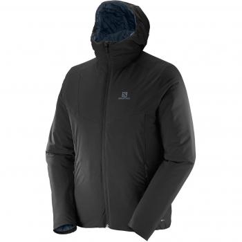 Salomon Drifter Hoodie M - Sudadera para hombre, color negro, talla L