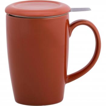 Point-Virgule PV-GIF-6320 Vaso con infusor para té + tapa Rojo