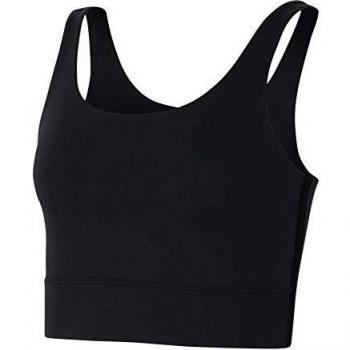 NIKE W Nk Yoga Luxe Crop Tank para Mujer, XS, Black/Dk Smoke Grey