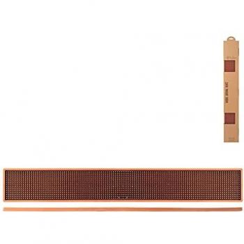 Tapete de barra de goma color cobre 70x10 cm, Made in Italy