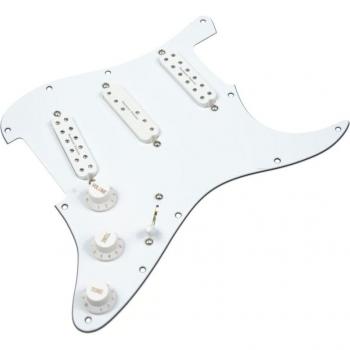 Seymour Duncan Everything Axe Loaded Strat Pickguard with Liberator and White Finish