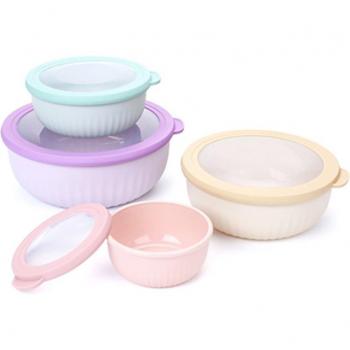 Set de 4 envases herméticos de colores de plástico con tapa HAIZEA by Martin Berasategui