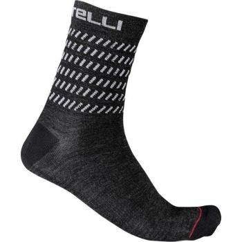 Calcetines Castelli Go 15 gris oscuro, talla L/XL