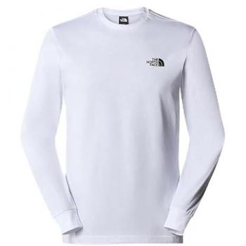 Camiseta de Montaña de Manga Larga para Hombre The North Face Redbox Blanca (M)
