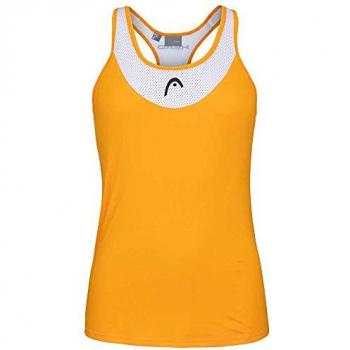 Camiseta Sin Mangas HEAD Tenley Naranja Blanco Mujer
