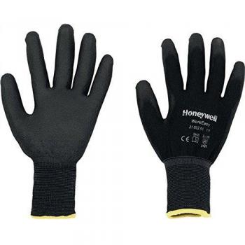 Guantes Honeywell Workeasy PU Negros Talla 8, EN388, Lavables Industrialmente, 25 cm de Largo