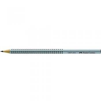 Faber-Castell Grip 2001 Lote de 6 lápices triangulares para papel, con agarre suave, 2B