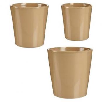 Set de Macetas Beige Arcilla (6 Unidades)