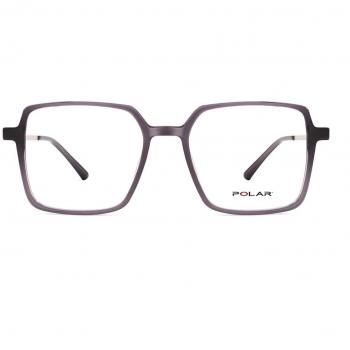 Polar 541 With Clip-On 27 Armazones para Hombre Cristal, Lentes Recetadas Para Hombre Transparentes, Gafas Recetadas para Hombre Cristal