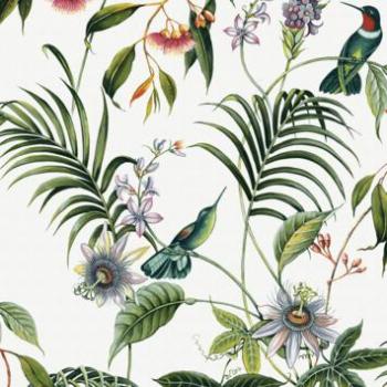 Superfresco Easy Adilah Tropical Floral Wallpaper, White Vinyl Strippable Roll, Covers 56 sq. ft