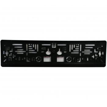 Soporte de Matrícula de Plástico Negro 135 x 530 x 100 mm