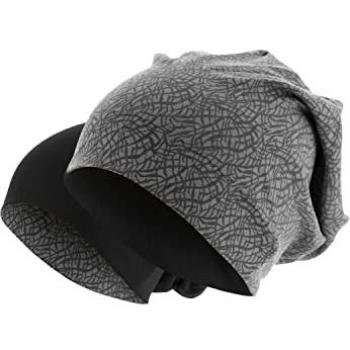 Masterdis Unisex Printed Jersey Beanie - Elephant Design