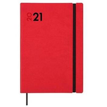 Finocam - Agenda 2021 1 Día página Dynamic Mara Rojo Español - 169 x 245 mm