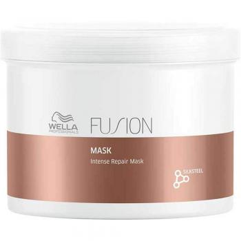 WELLA Professionals Fusion Intense Repair Mascarilla Capilar 500ml - Mascarilla capilar reparadora intensa, formulada con tecnología de fusión que ayuda a restaurar la estructura del cabello dañado, enriquecida con aminoác