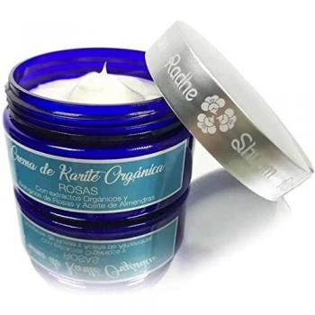 CREMA MANTECA KARITE ORGANICA rosas 100gr.