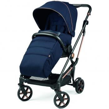 Silla de paseo Peg-Pérego Vivace - Modelo Blue Shine con Capota Ajustable