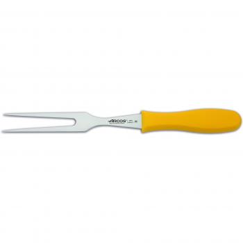 Arcos Serie 2900, Tenedor Trinchante, Hoja de Acero Inoxidable Nitrum de 180 mm, Mango inyectado en Polipropileno Color Amarillo