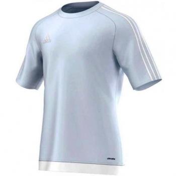 adidas Estro 15 JSY - Camiseta para hombre, color gris claro / blanco, talla M