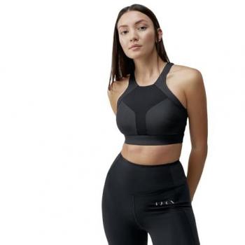 Top Born Living Yoga Luana Performance Negro Absoluto - L, Medium-high Support, para mujer