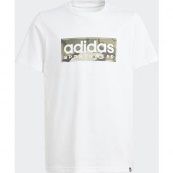 Camiseta adidas Camo Linear Graphic para niños