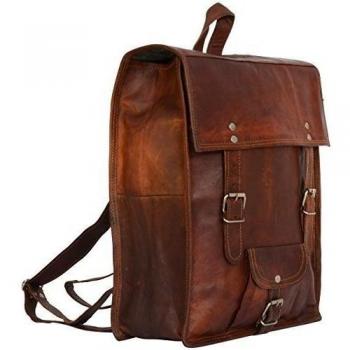Gusti Cuero nature Joe Mochila Vintage Formato A4 Universidad Oficina Trabajo Carpetas Libros Portátil 15'' Retro Marrón U39