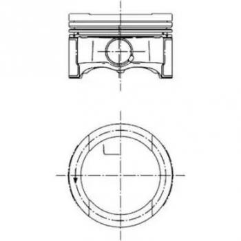 Pistón KOLBENSCHMIDT 99792600 para Audi y VW