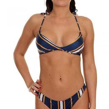 Roxy - Top de Bikini Triangular Envolvente - Mujer - XS - Azul
