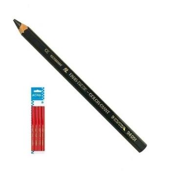 Lápiz Mina Gruesa Azul Profesional Acha - 4 Unidades Ø6,25 mm