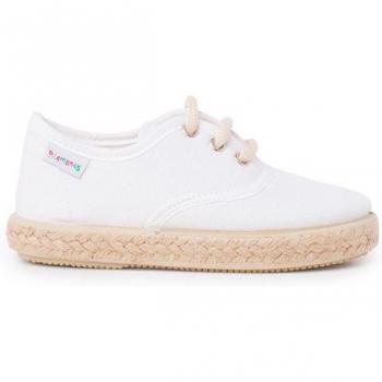 Zapatillas de Lona para Niños con Cordones y Suela Alpargata