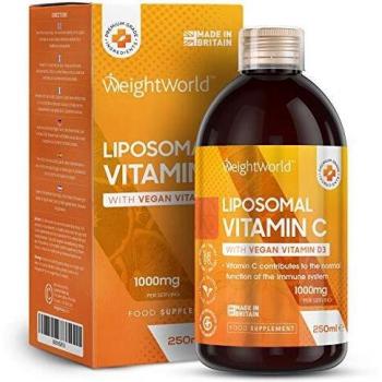 WeightWorld Vitamina C Liposomal Liquida - 1000mg 250ml Sabor a Naranja Natural