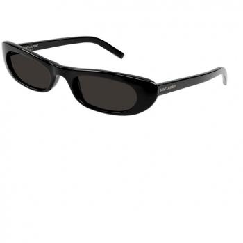 Saint Laurent SL 557 Shade 001 Black Sunglasses, Unisex, Size: ONE SIZE, Lens Width: 53 MM
