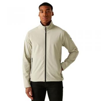 Regatta Men's Water-Repellent Dendrick Softshell Jacket - Abbeystone Black, Size 5XL