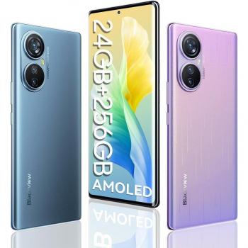 Blackview A200 Pro 12/256GB Smartphone Rosa Libre con Pantalla AMOLED de 120Hz y Cámara de 108MP