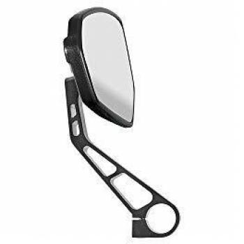 Espejo Retrovisor de Bicicleta Ergotec M-77 Negro - Ajuste 3D - Soporte Flexible - Abrazadera de 20 mm - Dimensiones 120 x 80-55 mm