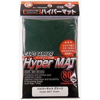 KMC Standard Sleeves (80 Sleeves, Hyper Mat Green)