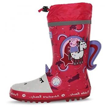 Regatta Peppa Pig Puddle Wellies Winterberry Unicorn, Size: UK Infant 13