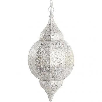 Lámpara de Techo DKD Home Decor Blanco Dorado Hierro 50 W 30 x 30 x 65 cm