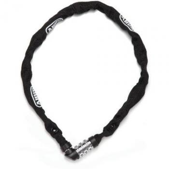 Abus 1200 Web Black Chain Lock - 60 cm, Combination, 4mm Thickness