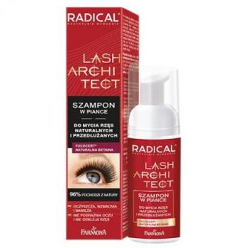 Champú en Mousse para Pestañas y Cejas Radical Lash Architect Farmona 50 ml
