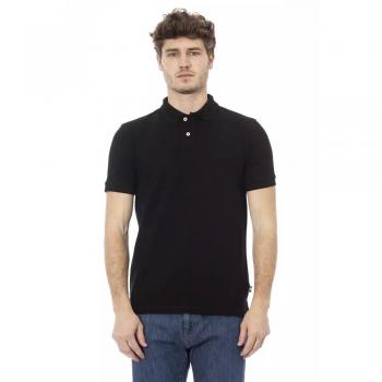 Baldinini Trend Black Cotton Polo Shirt - XL