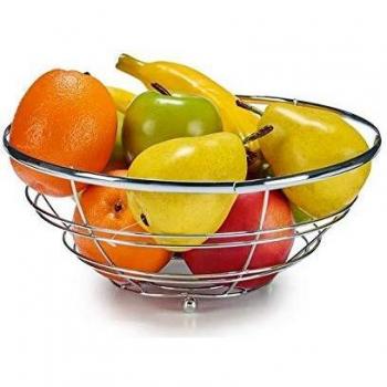 Frutero de Alambre Cromado DAM - 28x11x28 cm