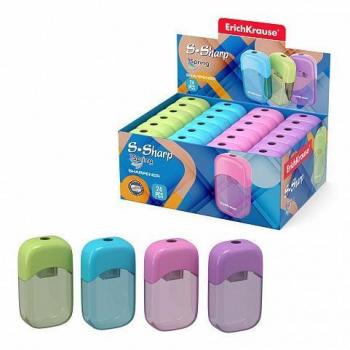 Sacapuntas Erichkrause S-Sharp con contenedor