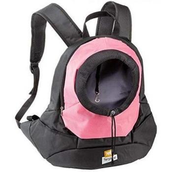 Ferplast Mochila de Viaje Kangoo Rosa para Perros Pequeños