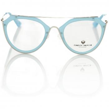 Frankie Morello Light Blue Acetate Aviator Eyeglasses, Female, Size: ONE SIZE