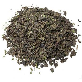 Aromas de Té - Té Verde Moruno China Gunpowder Sabor a Hierbabuena con Pipermint y Aroma Natural de Menta a Granel, 100 gr.