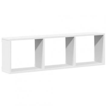 Armario de pared madera de ingeniería blanco 100x16x30 cm