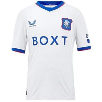 Glasgow Rangers Kids Away Football Jersey 2024-25 - Light Grey, Size Youth XL (160-170CM)