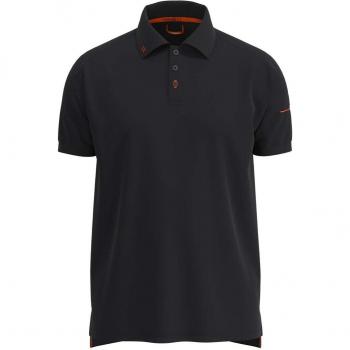 Polo de Trabajo Ternua Aibar de Manga Corta Negro para Hombre