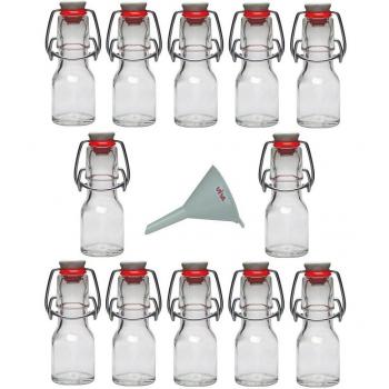 Viva Haushaltswaren - Juego de Botellas pequeñas de Cristal