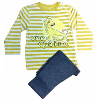 Pijama largo amarillo rayas El Rey León Disney 3 años
